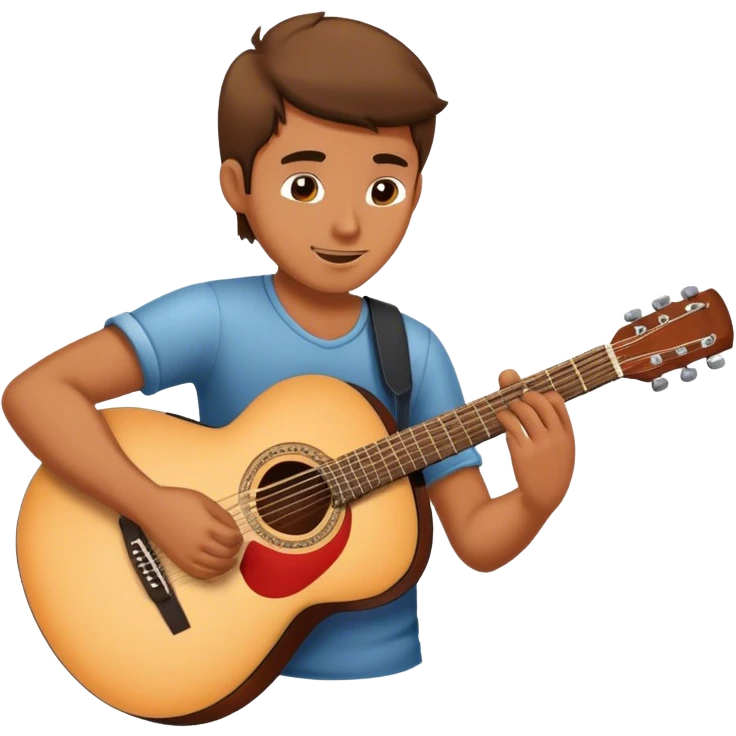passionate guitar player emoji