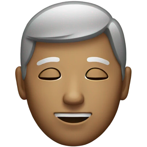 a blind person looking to the right emoji