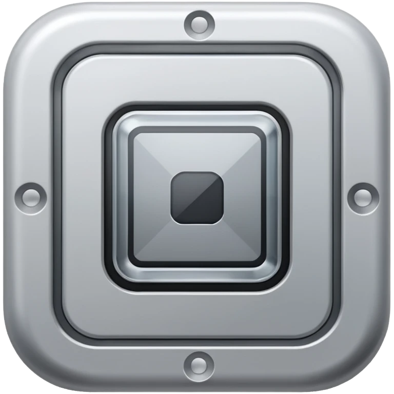 ASML semiconductor equipment，Silver gray, simple style emoji