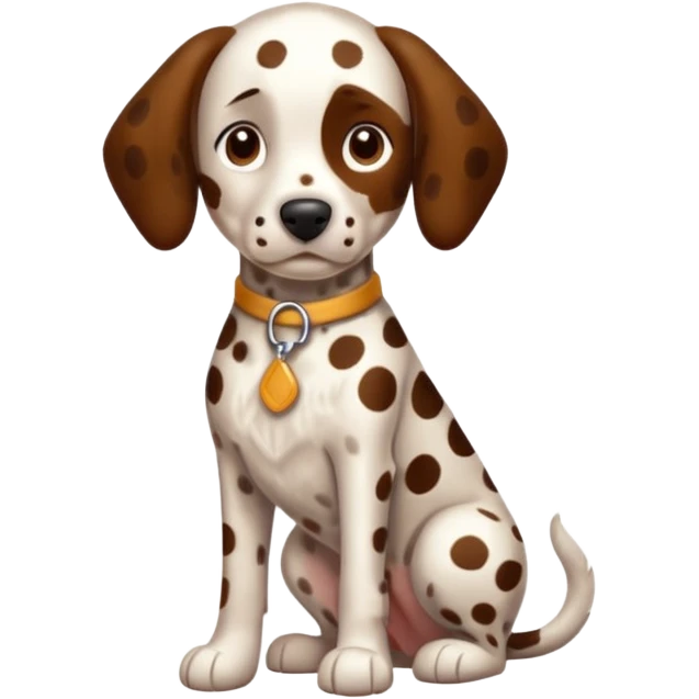 Brown spotted Dalmatian  emoji