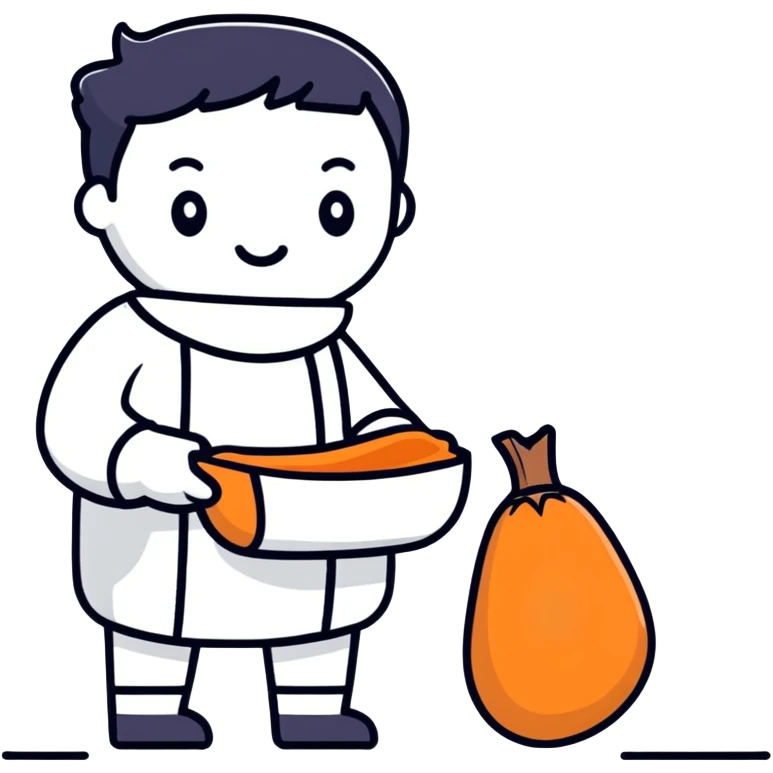 holding a yam emoji