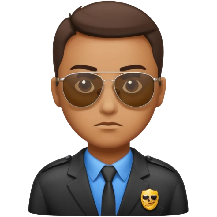 school security, sun glasses emoji