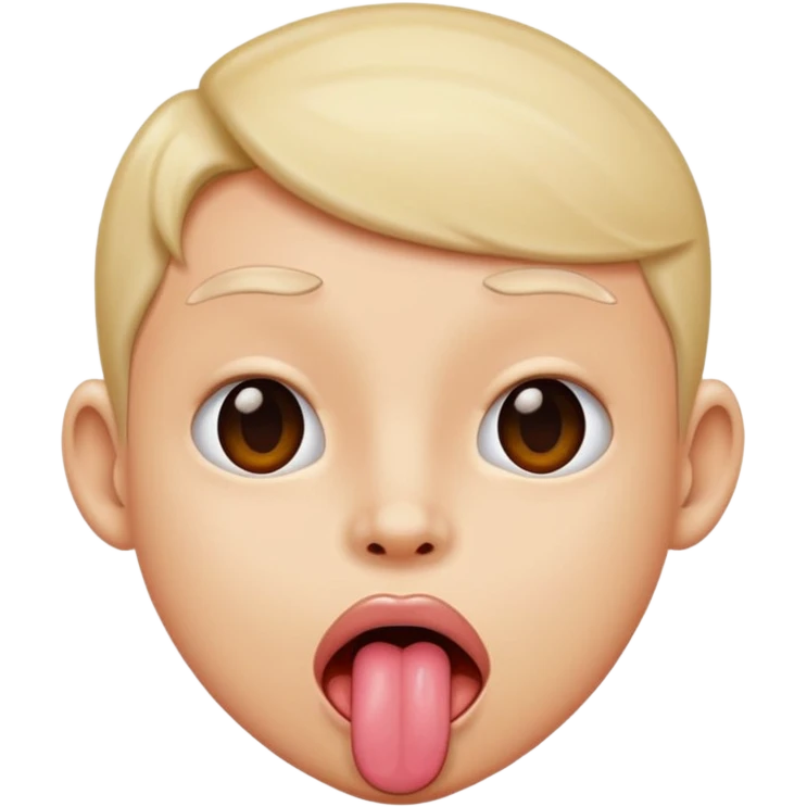 a face of a feet sticking tongue out emoji
