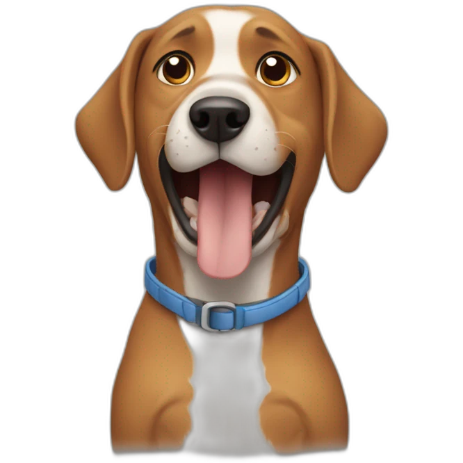 Dog choked emoji