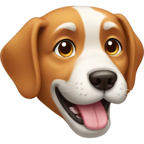 dog licks paw emoji