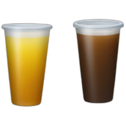 Empty multiple drinks into one cup  emoji