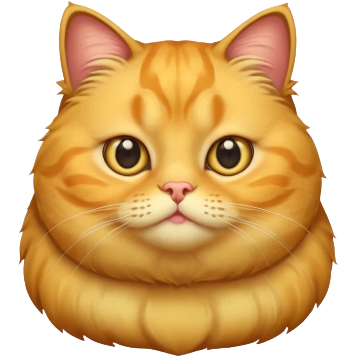 fat yellow cat emoji