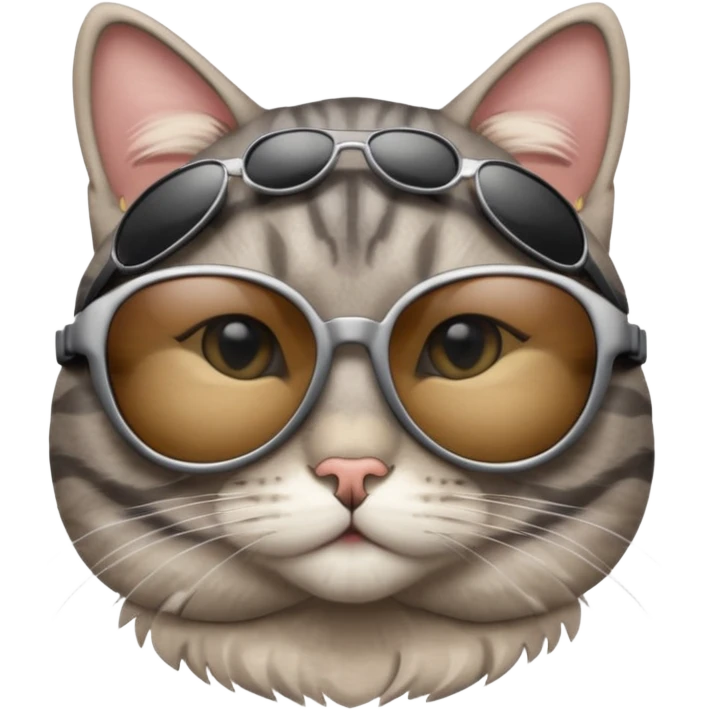 Cat wearing sunglasses emoji