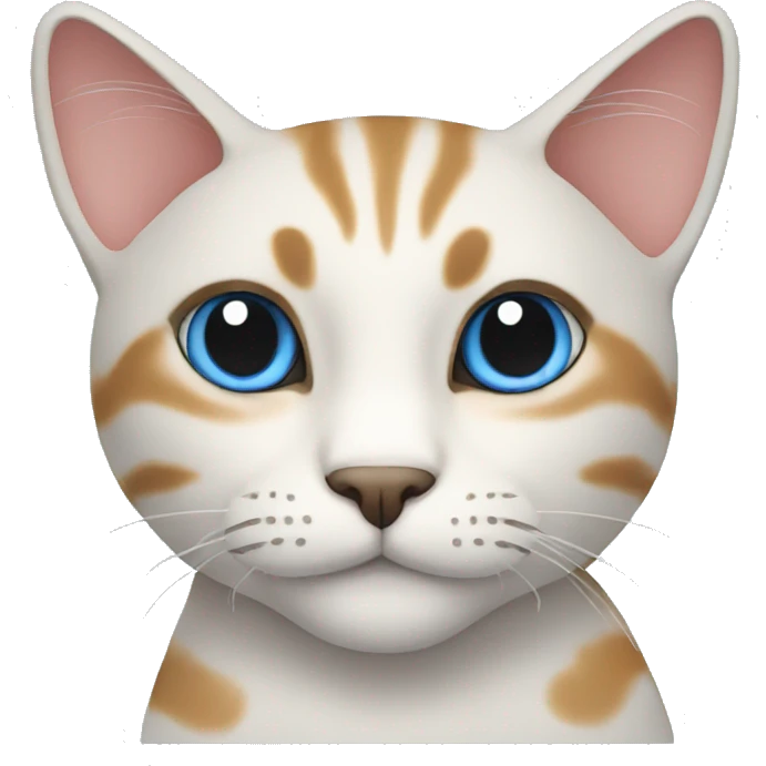 Cat blue emoji