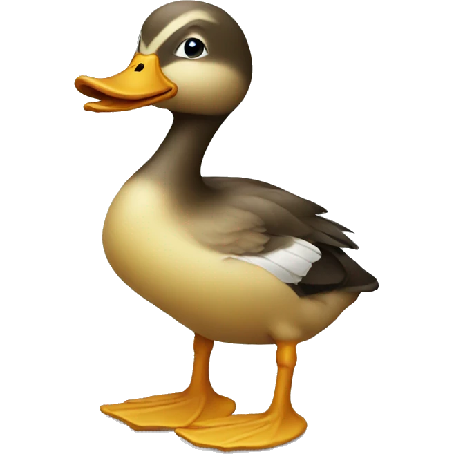 A sad duck emoji
