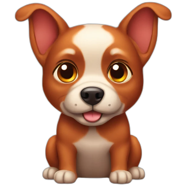 Little red dog  emoji