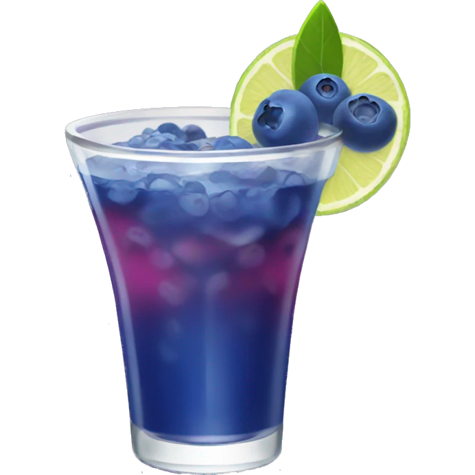 Blueberry margarita emoji