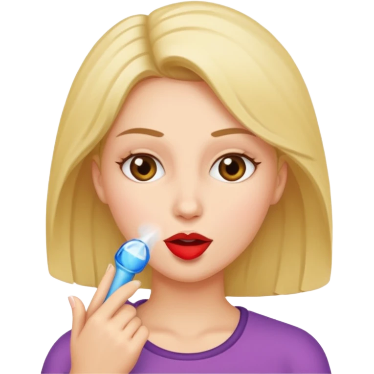 woman giving a blowjob emoji
