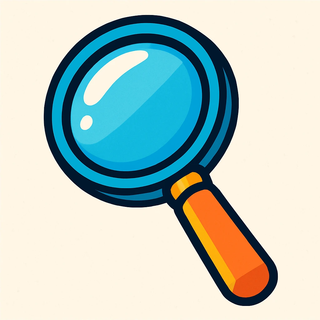 magnifying glass emoji