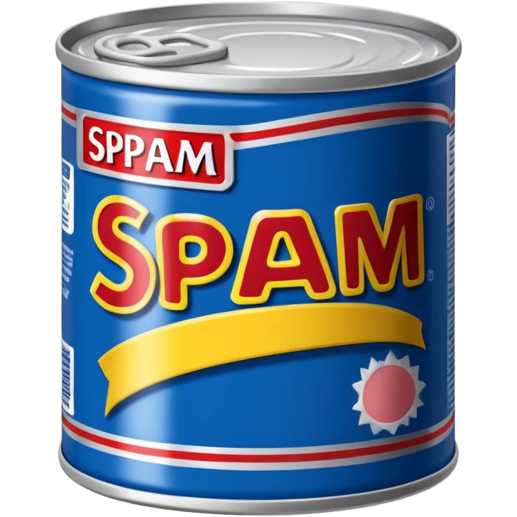 A can of classic “SPAM” emoji