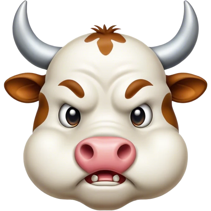 Angry cow emoji