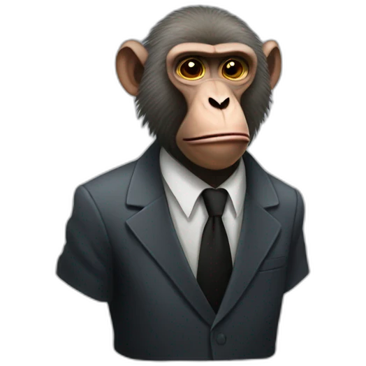 mobster-baboon emoji