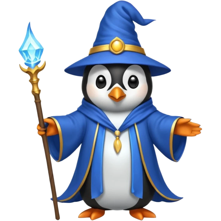 Penguin Wizard emoji