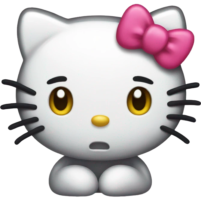 sad hello kitty emoji