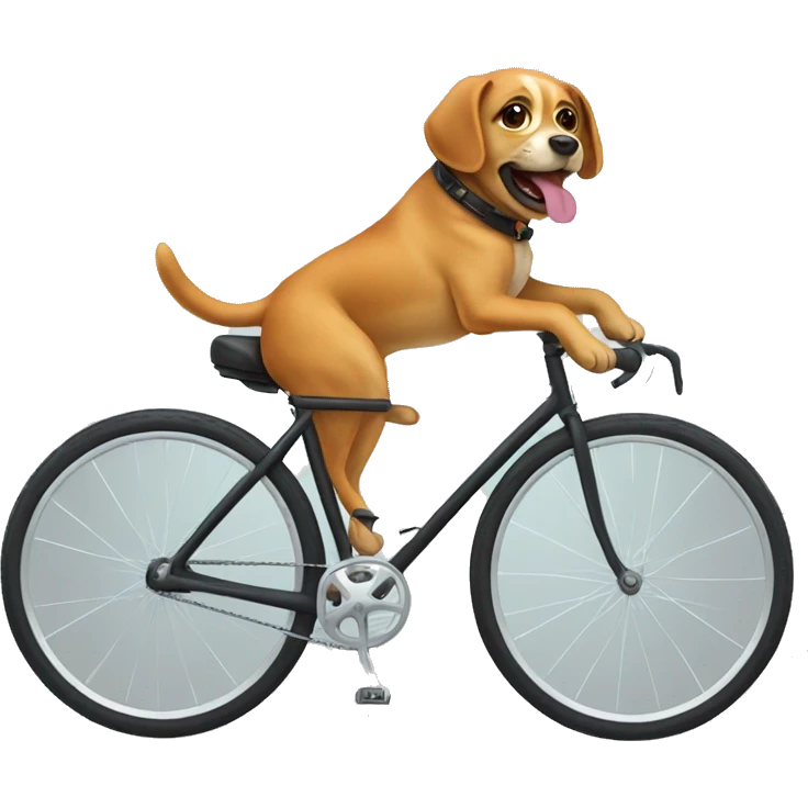 dog on a bike emoji