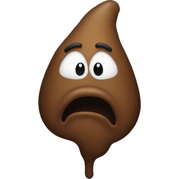 Faceless poop emoji  emoji