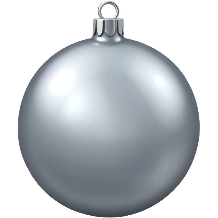 christmas ball silver emoji