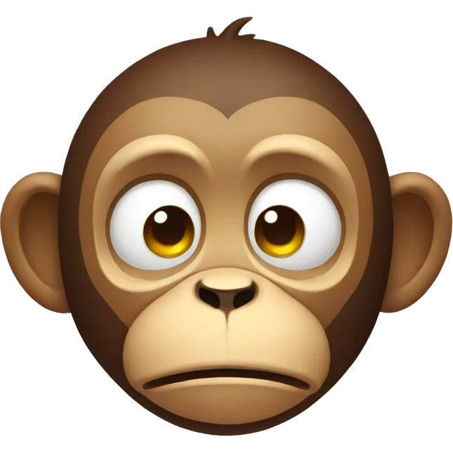 tired monkey emoji