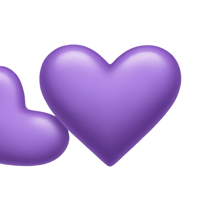 lavender heart emoji
