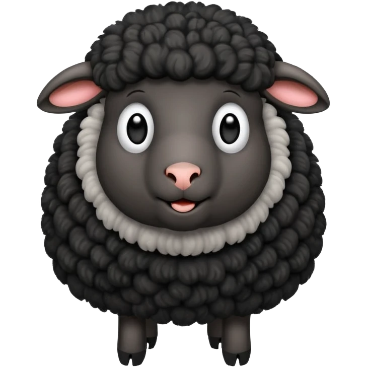 Black sheep emoji