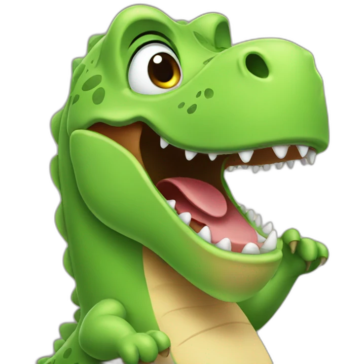 singing dino emoji
