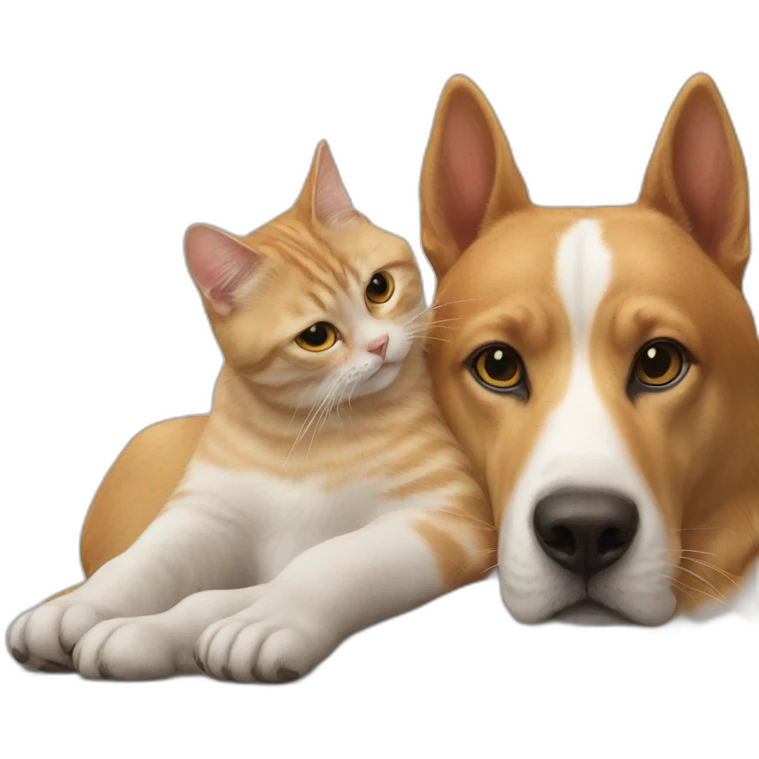 cat on a dog emoji