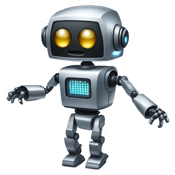 a disco robot emoji