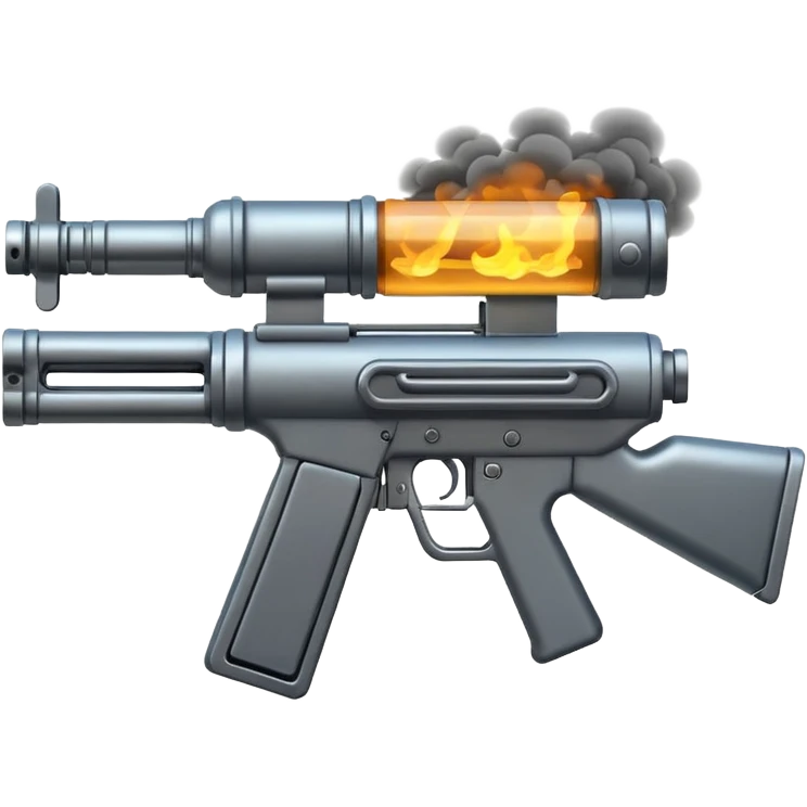 machine gun hot barrel emoji