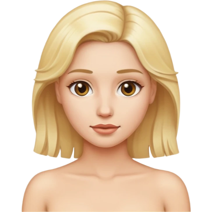 Голая блондинка  emoji