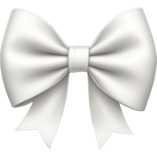 White bow emoji