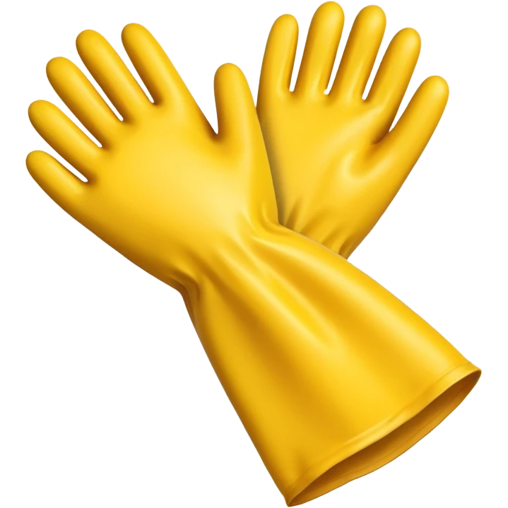 Yellow Rubber gloves emoji