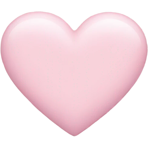 Pastel pink heart emoji