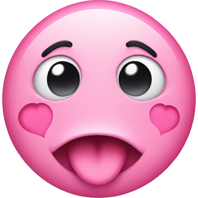 Drooling face with pink hearts  emoji