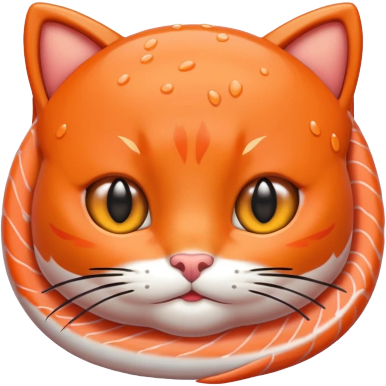 make a salmon with cat ears emoji