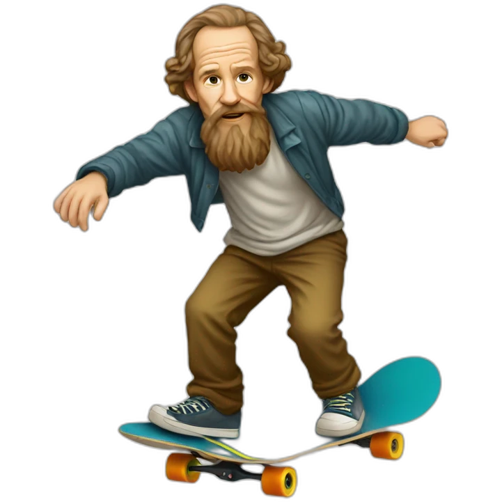 leo tolstoy skateboarding emoji