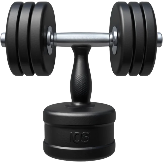 Peso de academia preto emoji