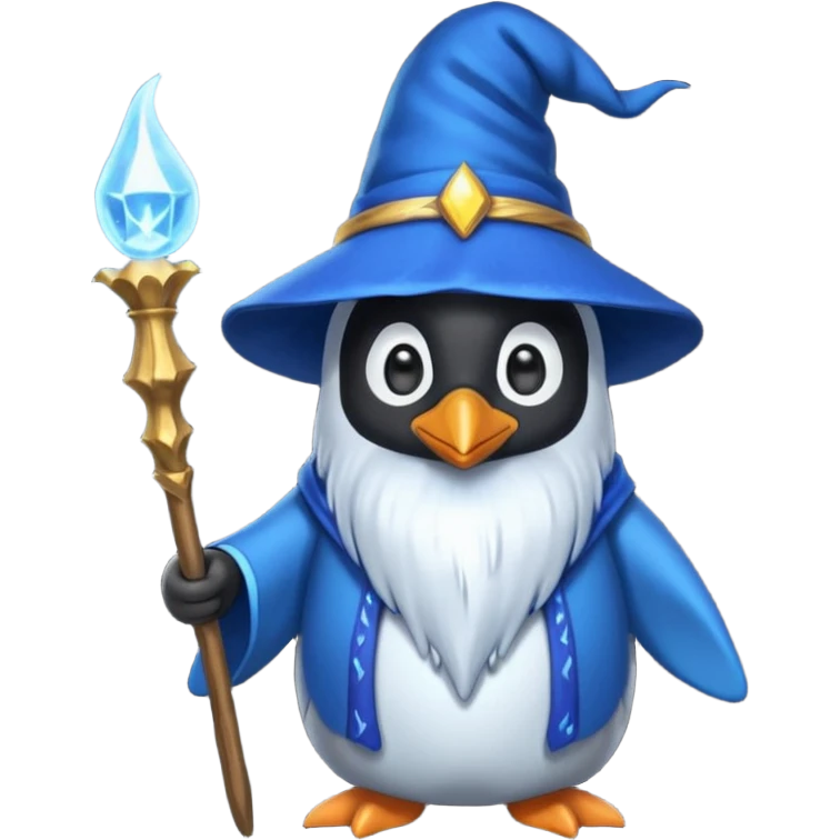Penguin Wizard emoji