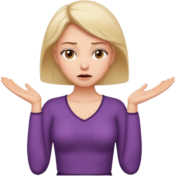 I want the information woman emoji but with the pleading emoji for the face emoji