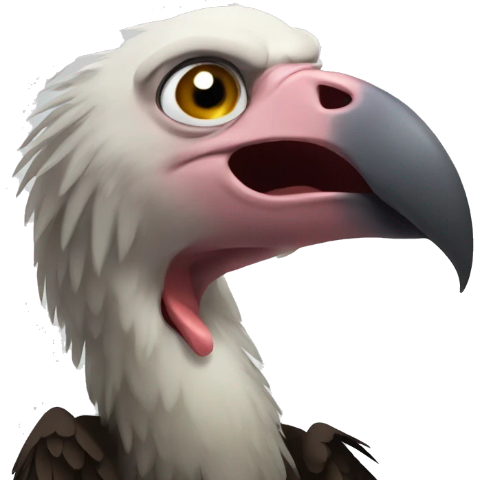 a vulture cry because he is poor emoji