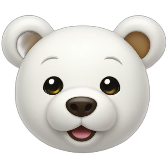 White Bear toy emoji