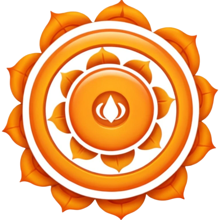 Swadhistana chakra detailed emoji