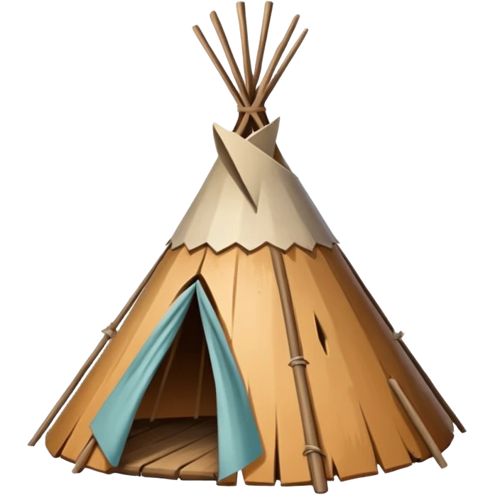 Bark wigwam emoji