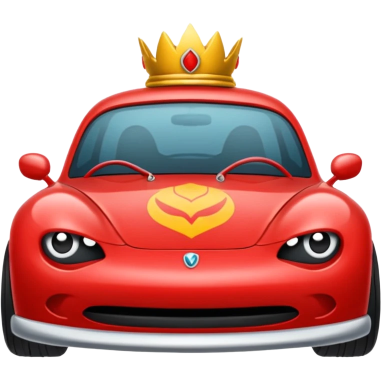 Kırmızı vosvos araba emoji