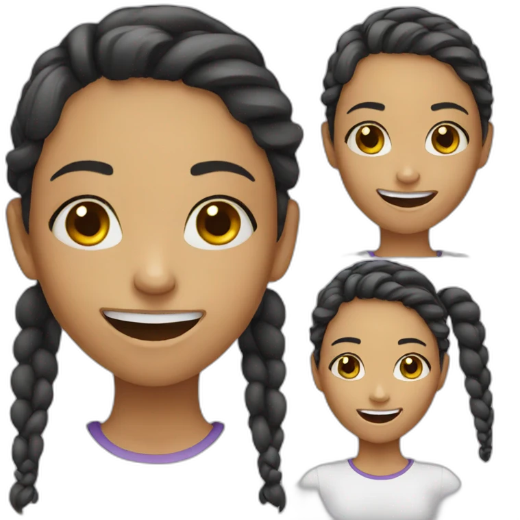Girl with braces emoji