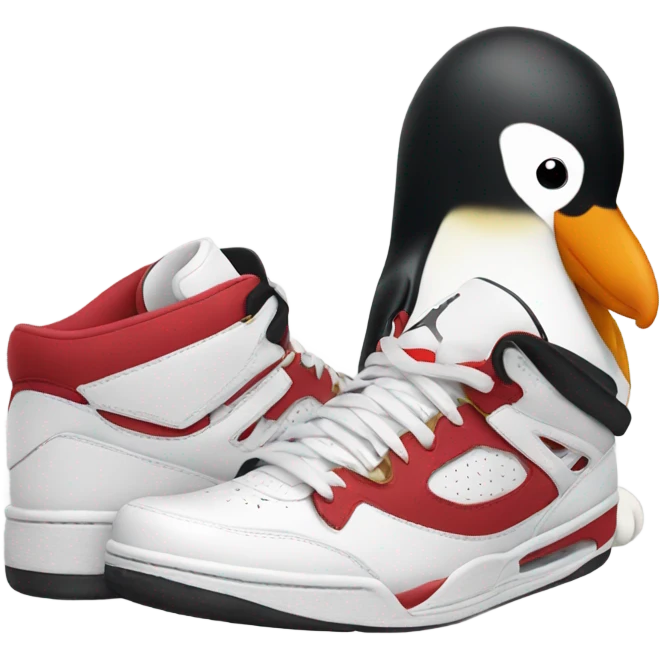 Penguin in Jordan ones emoji